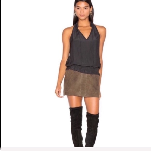 NWT Adriano Goldschmied Juliett Suede Skirt - Picture 9 of 9